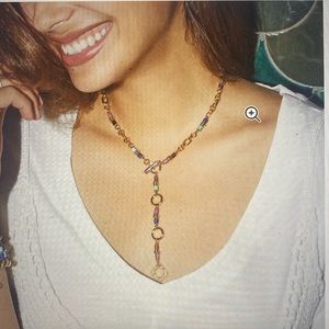 Kendra Scott Bree Gold tone convertible Y chain Necklace in Orchid